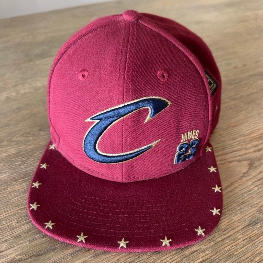 New Era 9FIFTY LeBron James Cavaliers Championship Snapback Hat Cavs Maroon